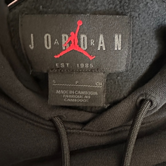 Jordan Black Hoodie with Matching  Sweatpants Gold Logo - Picture 2 of 11